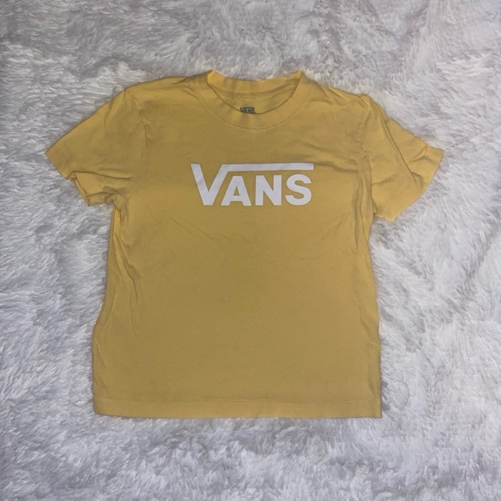 Vans Yellow Tee with White Logo